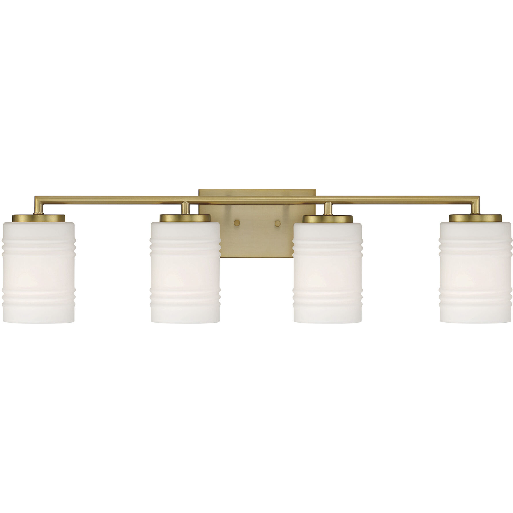 Leavenworth 4 Light 33 inch Brushed Gold Vanity Light Wall Light